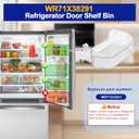 WR71X38291 Refrigerator Door Shelf Bin Compatible with GE GFE24JSKGFSS GYE18JSLKFSS GWE19JSLGFSS, WR71X38291 Refrigerator Shelf Door Module Replace WR71X25043 AP7186348