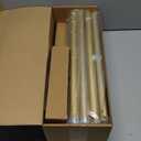 IFELS 2 Pack Heavy Duty Curtain Rods for Windows 66 to 120 Inch, 1 Inch Gold Adjustable Curtain Rod Set with Easy Installation and Modern Design (A1,Gold,30-120",2Pack)