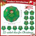 3 x Hilarious Exchange Party Game Dice, Exchange Gifts Family Game, Christmas Stocking Stuffers Gifts Exchange Dices Game, Gift Exchange Dice for Family Friends Holiday Party Supplies (Green)