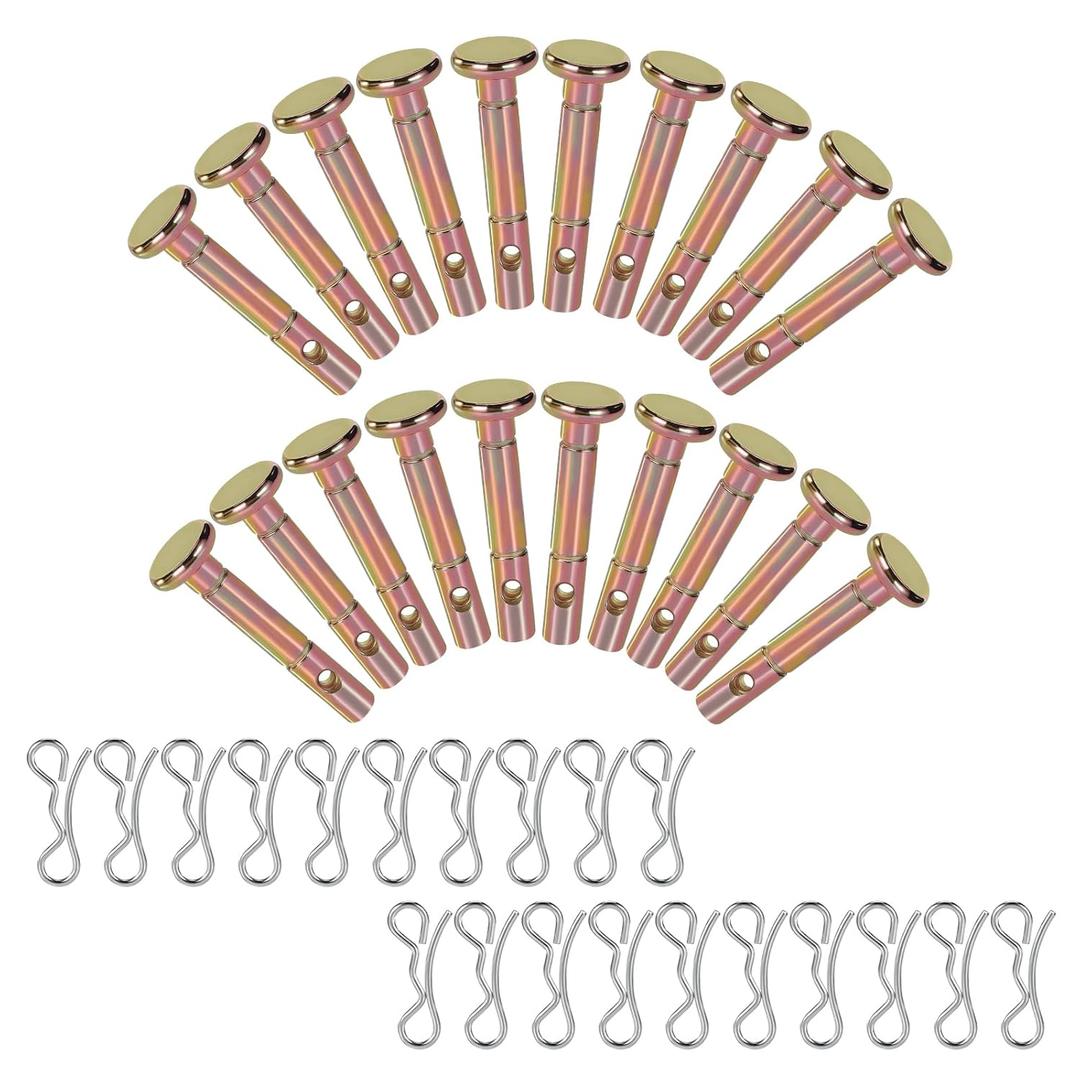 Snowblower Replacement 738-04124 738-04124 and 714-04040 - Shear Pins and Cotter Pins Each 20Pcs Set Hardware for MTD Craftsman Troy Bilt Cub Cadet Snowblower