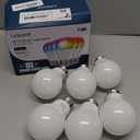 Linkind Matter Smart Light Bulb, WiFi Smart Bulbs, Work with Apple Home, Siri, Alexa, Google, SmartThings, RGTBW Color Changing Bulbs Mood Lighting, Music Sync, A19 E26 60W, 2.4Ghz WiFi 6 Pack