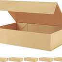 PACKHOME Mother's Day 6 Extra Large Gift Boxes 17.5x11.3x4.3 Inches, Sturdy Shirt Boxes with Magnetic Lids for Clothes and Large Gifts (Kraft)