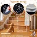 Clear Acrylic Freestanding Dog Gates, 4 Panel - 80''W x 24''H