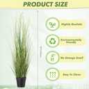 Jexine 4 Pcs 4 ft Tall Artificial Grass Plant Potted Artificial Greenery Floor Plants Faux Pampas Grass Tall in Pot for Housewarming Gift House Garden Bathroom Lobby Outdoor Decoration