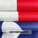 Double Sided Texas Republic Sates Flag 5x8 FT Outdoor- UV Fade Resistant 3Ply TX Flags Canvas Header with 3 Brass Grommets Easy to Rising