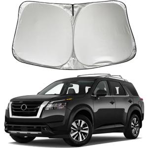 Car Windshield Sun Shade Sunshade Compatible with Nissan Pathfinder 2026 2025 2024 2023 2022 Accessories, Foldable Car Front Window Sun Shield Visor