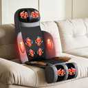 Kalamera Shiatsu Neck Back Massager for Chair with Foot Massager Full Body Massage Machine with Deep Kneading Nodes, Vibration Seat Pad, Heating Light for Home Office Use Relaxation Gifts for Parents