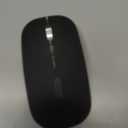 Wireless Bluetooth Mouse, Rechargeable, LED, Silent, Ultra-thin Design (Bluetooth 5.2 and 2.4GHz USB Receiver) | Portable Computer Mouse for Laptops, iPads, MacBooks and Apple Devices (Black)