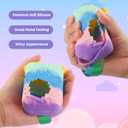 Silicone Cover Case with Lanyard for Bitzee Disney Interactive Toy Digital Pet, Protective Case Holder Skin for Bitzee Virtual Electronic Pets for Girls & Boys Colourful