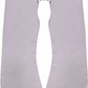 Pregnancy Pillow Cover/U Shaped Pillow Cover/Pregnancy Pillow Case/Maternity Pillow Case/Pillowcase with Removable Cotton Cover 57x30 Inch for Pregnancy Pillow Gray