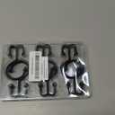 Goowin Shower Curtain Hooks, 12 Pcs Shower Curtain Rings, Durable Rust Proof Black Shower Curtain Hooks, Shower Rings for Curtain, Double Glide Shower Hooks for Shower Curtain Rods, Black (Classic - 12 Pack)