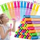 36 Pack Big Bubble Wands Bulk in 6 Colors, Ideal for Easter, Summer, Halloween, Valentine, School Classroom Prizes