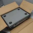 EE-RoomWorld Under Bed Storage with Wheels, No Assemble Required 5.5 inches height grey under bed storage bins,Low Profile Rolling Underbed Shoe Storage containersdorm underbed storage drawers