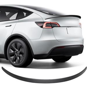 Tesla Model Y Spoiler Wing Performance Rear Trunk Lip Tail Lid for Tesla 2020-2024 ABS Model Y Accessories(Glossy Carbon Fiber)