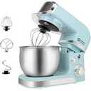 Kitchen in the box Stand Mixer,3.2Qt Small Electric Food Mixer,6 Speeds Portable Lightweight Kitchen Mixer for Daily Use with Egg Whisk,Dough Hook,Flat Beater 