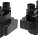 OCPTY Ignition Coil Pack for FD487 Coils for 1995-1999 for Ford for Contour 2.0L/L4,1995-1997 for Lincoln for Continental 4.6L/V8 Set of 2 Coil Packs & 3-Pins Ignition Coil