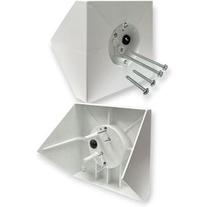 IMBA-FB900 White Ceiling Fan Mounting Box, 1-Pack – Fan Mounting Bracket & Kit for Cathedral Ceilings up to 80°, Heavy-Duty Electrical Box for Ceiling Fans & Light Fixtures