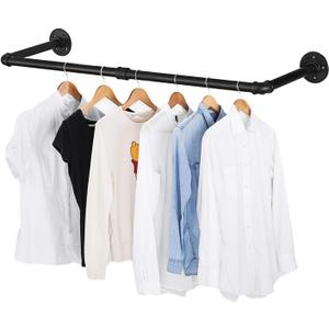 Oroonoko 36inch Industrial Pipe Clothes Rack Wall Mount For Hanging Rod Bar for Laundry Room Up to Max Load 135Lb
