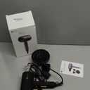 slopehill Professional Ionic Hair Dryer, Powerful 1800W Fast Drying Low Noise Blow Dryer with 2 Concentrator Nozzle 1 Diffuser Attachments for Home Salon Travel (Black)