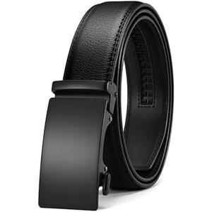CHAOREN Mens Belt - Mens Ratchet Belt Leather 1 3/8" for Dress Pant - Micro Adjustable Belt Fit Everywhere