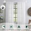KAMANINA Curtain Rods No Drilling for Windows 16 to 30 Inches, 5/8 Inch Small Curtain Rod 2 Pack for Door Screwless with Adhesive Brackets without Drilling, White