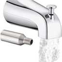 Replacement for Delta All Metal Bathtub Spout with Diverter, Tub Spout (Universal Fits 3/4" Thread Pipe),Compatible with Delta's RP33794 Tub Spout Adapter(Chrome,Simple)
