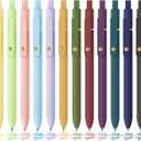 12 Pcs Colored Pens Colorful Pens 0.5mm Colored Ink Gel Pen Fine Point Smooth Writing Pen for Journaling and Note Taking Office School Supplies Gifts (12 Pcs Vibrant and Vintage Gold)