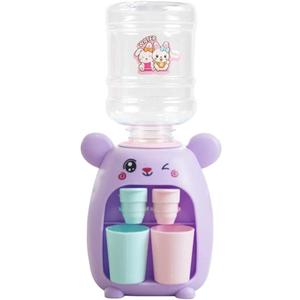 LUOZZY Kids Water Dispenser Toy Mini Water Dispenser Model Cartoon Animal Water Machine Mini Water Toy for Kids, Purple