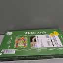 Adorox 7.8ft Garden Arch Trellis for Climbing Plants, Metal Arch Frame, Pumpkin Archway Outdoor Garden Arbors and Arches for Halloween Christmas Birthday Party Baby Shower Decoration(Black)