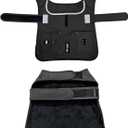 Joyride Harness FrostFlex Dog Winter Jacket - Fleece Lined & Water-Resistant - Snowsuit with Pockets for Treats & Poop Bags - Durable Cold Weather Dog Coat - Black Onyx-M