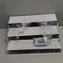 Royxen LED Lighted Liquor Bottle Shelf 3 Tier, 16 Inch Bar Shelf with Remote, Bottle Stand Multi-Color Lighting Modes for Bars