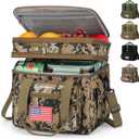 Maelstrom Lunch Box, 23L Insulated Lunch Bag, Expandable Double Deck Cooler Bag, Lightweight Leakproof Tote Bag With Side Tissue Pocket, Suit For Men and Women (I Camouflage with DIY Hook-and-Loop)