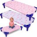 2 Pcs Cot Sheets for Daycare 23" x 51" Cot Fitted Sheets, Rainbow, about 23" x 51"