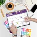 3 x Calendar 2025-2026, 18 Months Wall Calendar July 2025 to Dec 2026 Calendar with Julian Dates, 11" X 8.5" (Flower)