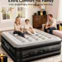 OhGeni Air Mattress Queen with Built in Pump, Inflatable Mattress Blow Up Mattress 18 Raised Comfort,Upgraded Surface Portable Bed, Air Bed for Home, Guest, Camping, Colchone Inflable, 650 lbs