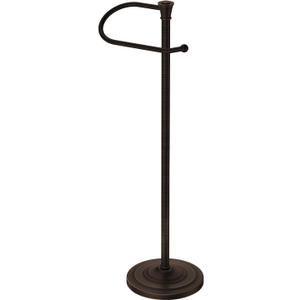 Toilet Paper Holder Free Standing, 25 H Stainless Steel Oil Rubbed Bronze Toilet Paper Stand, Weighted Base Floor Tissue Roll Holder for Bathroom,Toilet Roll Stand