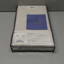 100% Blackout Shield Linen Blackout Curtains for Bedroom 84 Inches Long, Back Tab/Rod Pocket Living Room Drapes, Thermal Insulated Blackout Curtains 2 Panels Set, 50" W x 84" L, Cream