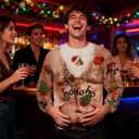 Ahegao Unisex Christmas Sweater 3D Printed Funny Graphic Pullover Sweatshirts for Party (XXXL)