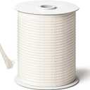 1/4 Inch Cotton Rope 6 mm x 49 Yards, Cotton Piping Cord, Natural Macrame Cord, White Craft Rope, Natural Cording for Sewing Piping, Clothesline, DIY Ropes Baskets, Plant and Clothes Hangers