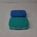 Bentgo Fresh (Blue/Green 2 PACK) - New & Improved Leak-Proof, Versatile 4-Compartment Bento-Style Lunch Box