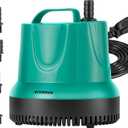 VIVOSUN 660GPH 40W Submersible Pump for Fish Tank, Pond, Aquarium, Hydroponic Systems with 5ft Power Cord and 4 Nozzles Blue