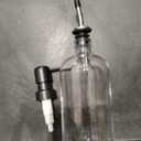 Sweejar Ceramic Olive Oil Dispenser Bottle, Opaque Oil Cruet Protects to Reduce Oxidation, Suitable for Storage Vinegar, Coffee Syrups & Other Liquids, Pack of 1, 15.5 Fl Oz(Dark Grey)