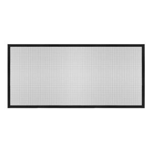 uxcell Window Screen Mesh, 28" x 59" DIY Fiberglass Netting Mesh Black Frame with Hook and Loop Adhesive Edging Black Mesh for Bedroom, Living Room, Kitchen