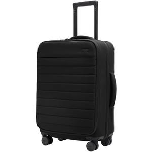Away Softside Bigger Carry-On Suitcase, 23 Inch Lightweight, Expandable High-Strength Nylon Luggage With Spinner Wheels, Meets Requirements for Most Major Airlines, Jet Black