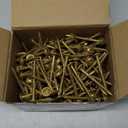 Lag Screws #14 x 2-1/2 Inch, (5lb, 242pcs) Heavy Duty Construction Structural Exterior Wood Timber Screws, Torx Drive Washer Head Rust Resistant Golden Epoxy Coated, with T30 Star Bit