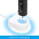 Linkidea Electric Toothbrush Replacement Charger with Right Angle Flat Plug, Space Saving 90 Degree Cord Inductive Charging Base, Compatible with Philips Sonicare 4100/5100/5300/6100/7500