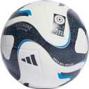 adidas Unisex-Adult Women's World Cup Training Ball (3, White/Collegiate Navy/Bright Blue/Silver Metallic)