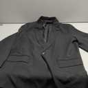 Blazer 3/4 Sleeve Long Lightweight Fully-Lined Trendy Casual Work Office Suit Jackets,L,Black