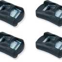 MELOTOUGH Cam Buckle 1 inch Tie Downs Buckle Cam Flap Buckles Press Straps with Rubber Pad (no webbing) 4Pcs