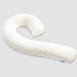 SCHNAUZER HOME Body Pillow for Adults - Soft Long Bed Pillows Insert for Sleeping - Shredded Memory Foam and Removable Washable Cover - Swan Shaped Pregnancy Side Sleeper Pillow 49 Inch (Beige)